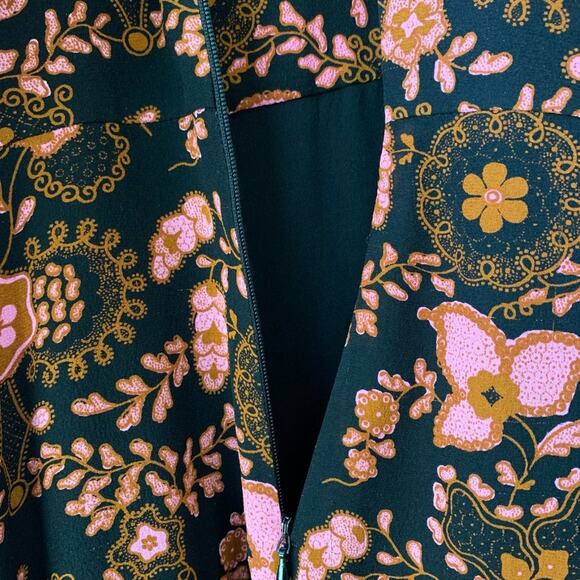 A.L.C Dress Cold Shoulder Floral High Low Silk Dress Size 0 - Picture 13 of 13